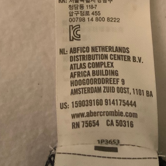 Abercrombie and Fitch Women's Small Navy Floral Lace Up Long Sleeve   Romper - Picture 7 of 8